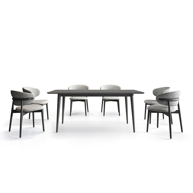 BAS Wood Dining Table with CROIST Chairs