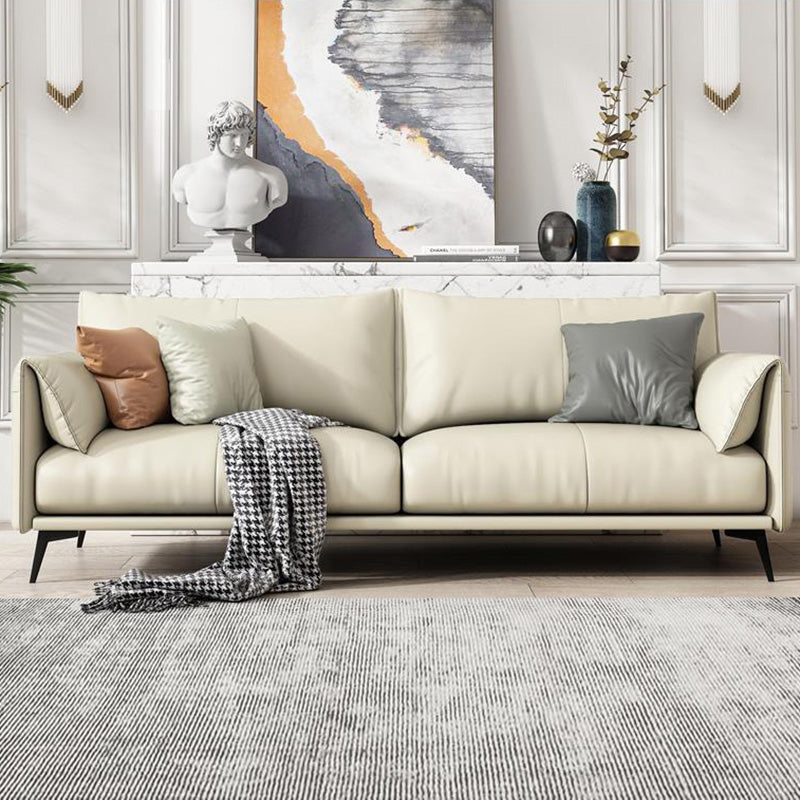 OFI Modern 3-Seater Synthetic Leather Sofa | 210cm or 82.7in Contemporary Sofa