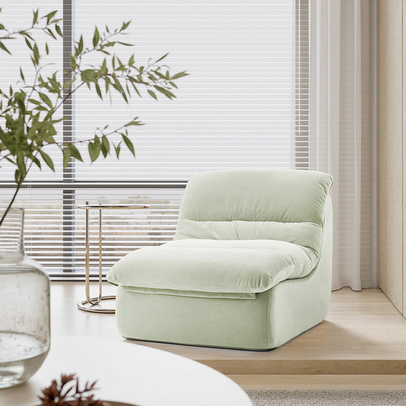 Chiffon-Inspired Compression Lounge Chair – Soft, Cozy and Space-Saving
