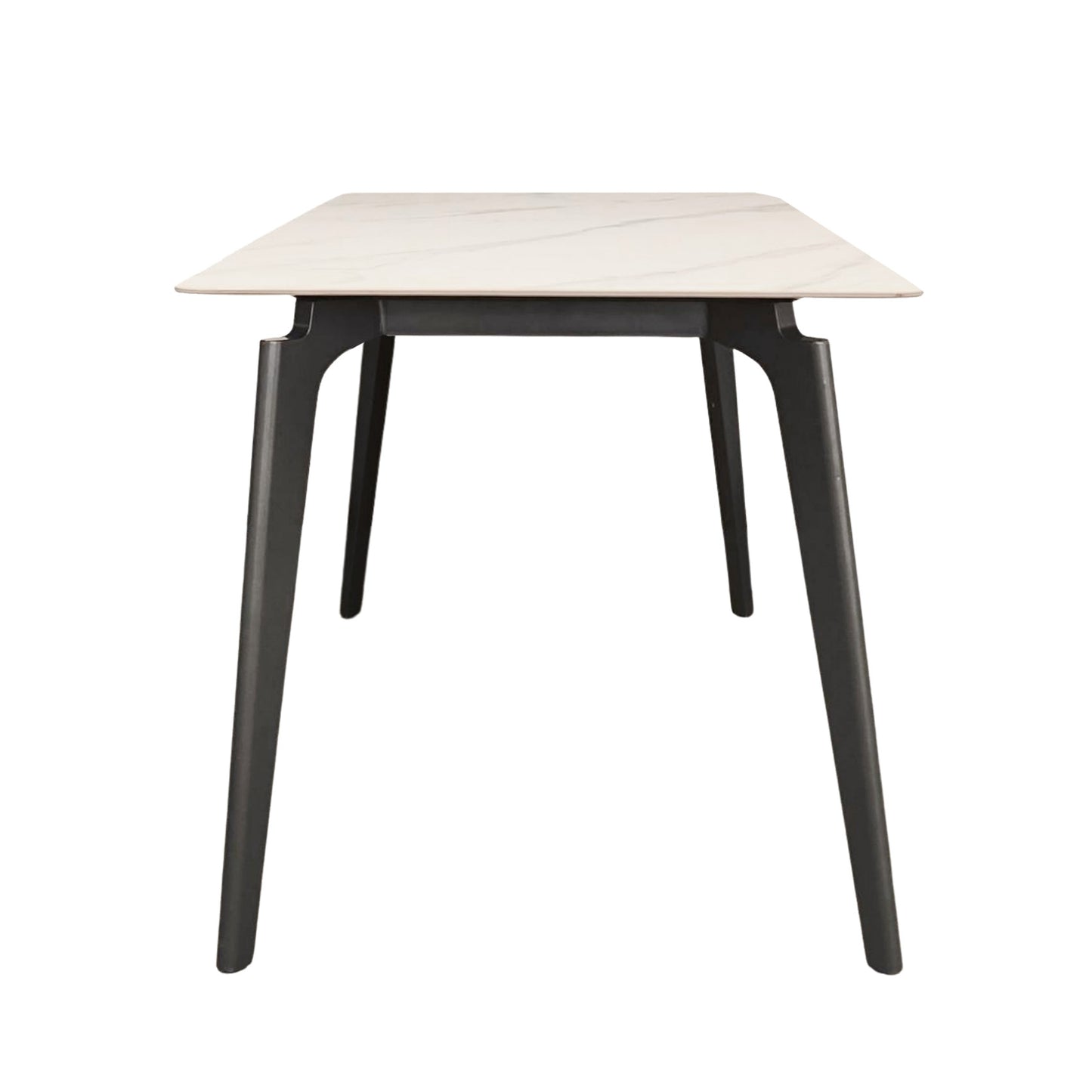 BESI Modern Sintered Stone Dining Table – Unique Metal Legs, Durable and Stylish