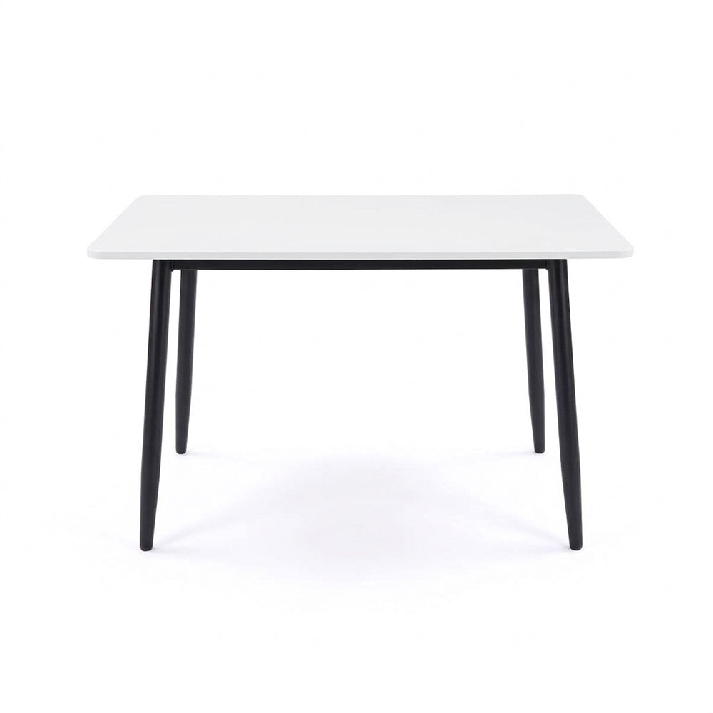 BAS 47 IN / 120 CM MFC Rectangle Dining Table - Engineered Wood Top - 4-6 Seater