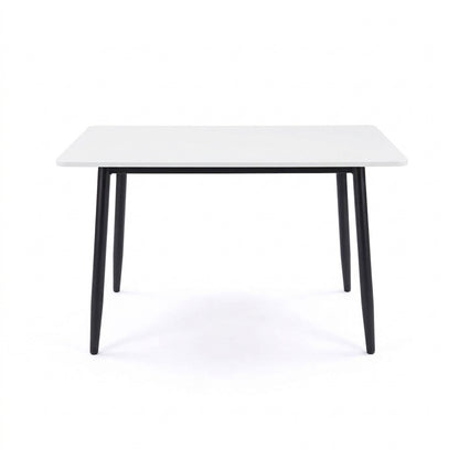 BAS 47 IN / 120 CM MFC Rectangle Dining Table - Engineered Wood Top - 4-6 Seater