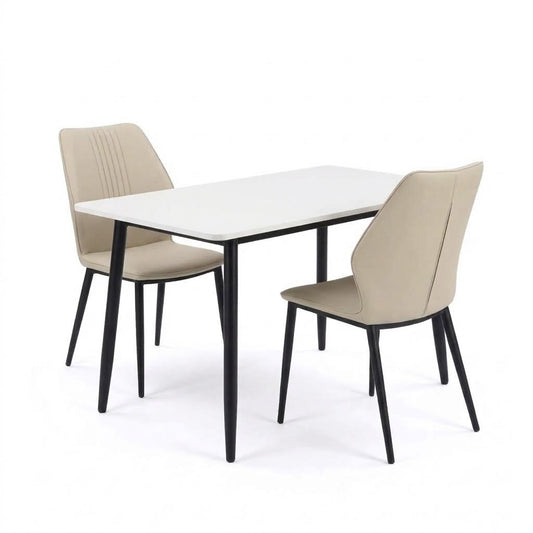 BAS 120CM MFC Table and 2 LYRAN Chairs