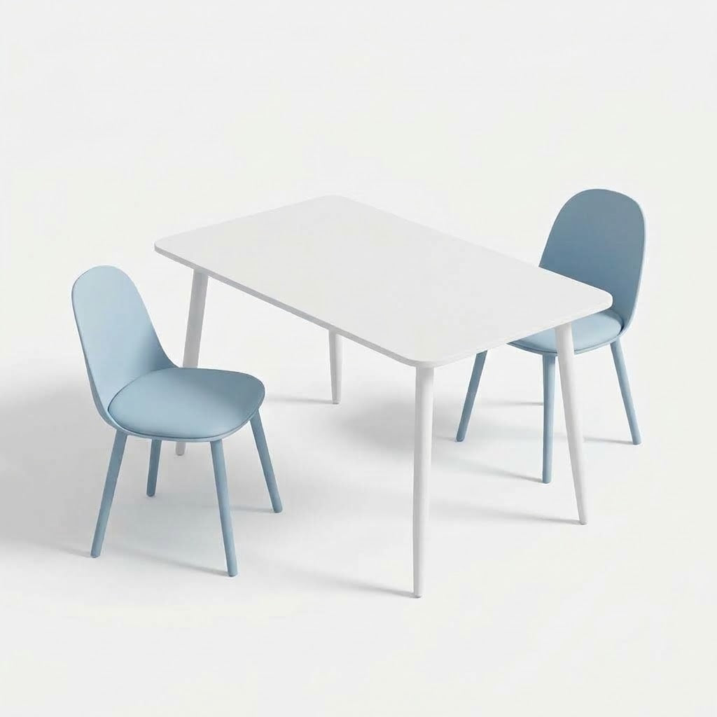 Product fixed bundle-BAS 120CM MFC Table with 2 MACARON Chairs