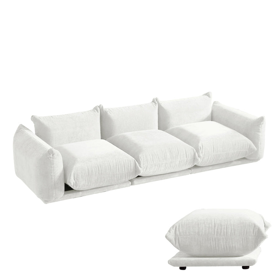 Bolvana Modular Chenille Sofa | Plush Cushions, Apartment-Friendly Design