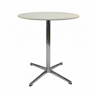 CRO Round Side Table with Sintered Stone Top & Stainless Steel Base