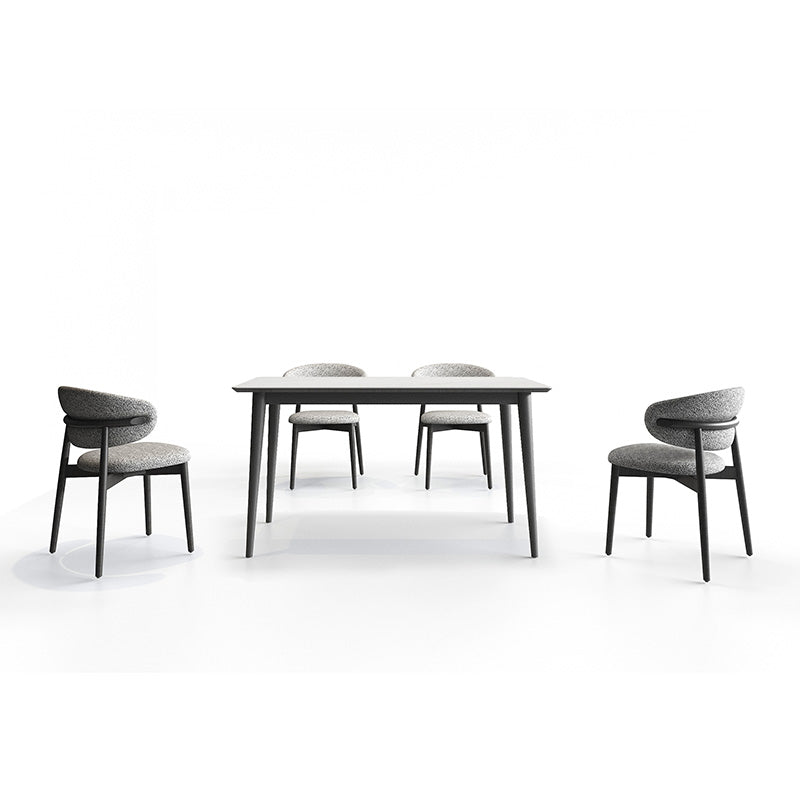 BAS Wood Dining Table with CROIST Chairs