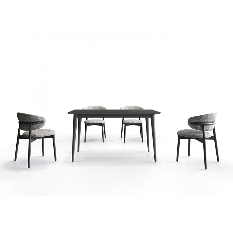 BAS Wood Dining Table with CROIST Chairs