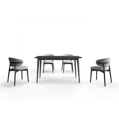 BAS Wood Dining Table with CROIST Chairs