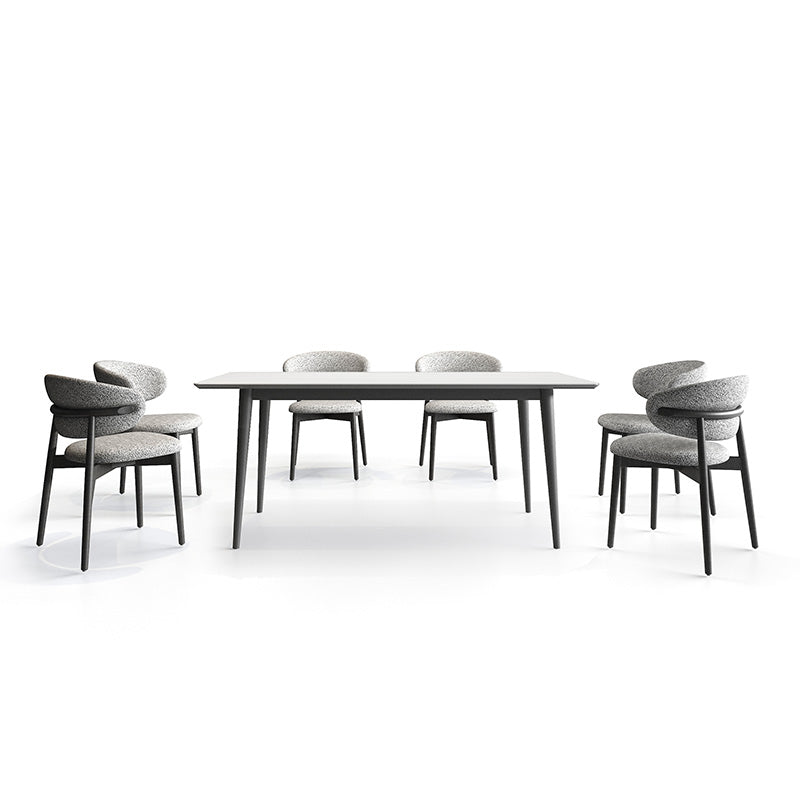 BAS Wood Dining Table with CROIST Chairs