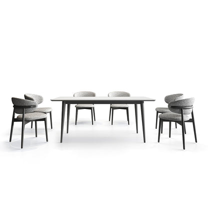 BAS Wood Dining Table with CROIST Chairs