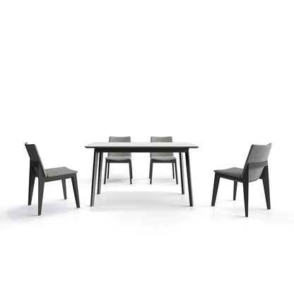 BSIK Wood Dining Table with FOD Chairs