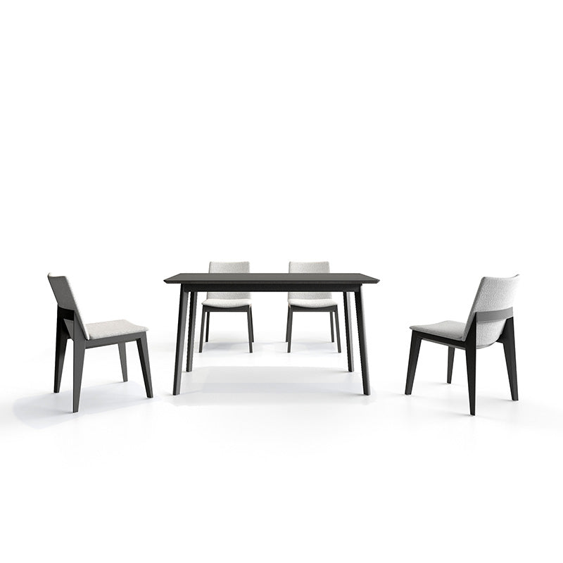 BSIK Wood Dining Table with FOD Chairs