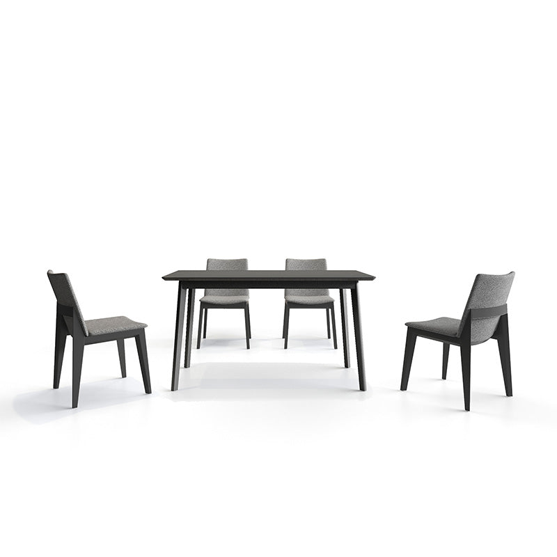 BSIK Wood Dining Table with FOD Chairs