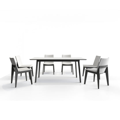 BSIK Wood Dining Table with FOD Chairs