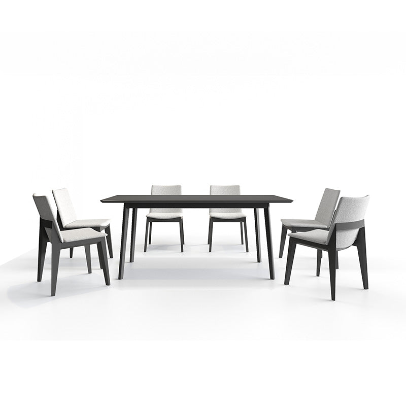 BSIK Wood Dining Table with FOD Chairs