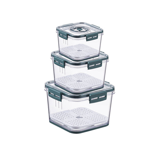 Food Storage Containers with Timer Lids For Fridge 3PS Set