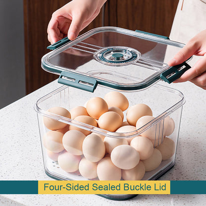 Food Storage Containers with Timer Lids For Fridge 3PS Set