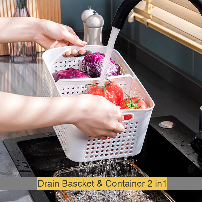 Food Storage Containers And Water Filter Basket 5PCS SET