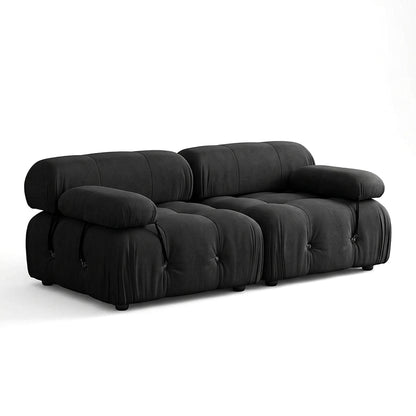 Karilonda Tufted Modular Sofa | Black Velvet Sectional