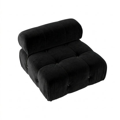 Karilonda Tufted Modular Sofa | Black Velvet Sectional