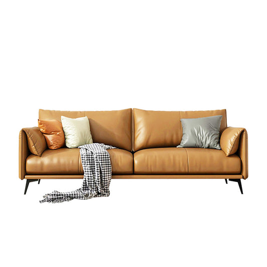 OFI Modern 3-Seater Synthetic Leather Sofa | 210cm or 82.7in Contemporary Sofa