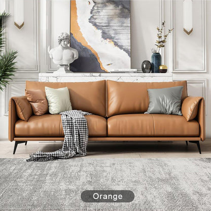 OFI Modern 3-Seater Synthetic Leather Sofa | 210cm or 82.7in Contemporary Sofa