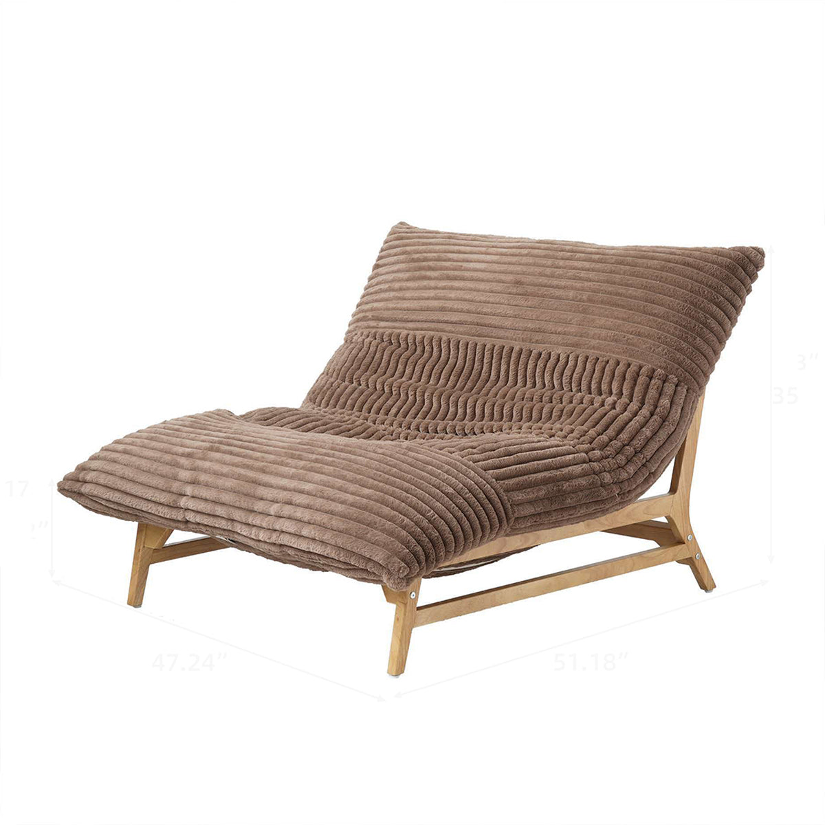 Sorvani Corduroy Sling Lounge Chair