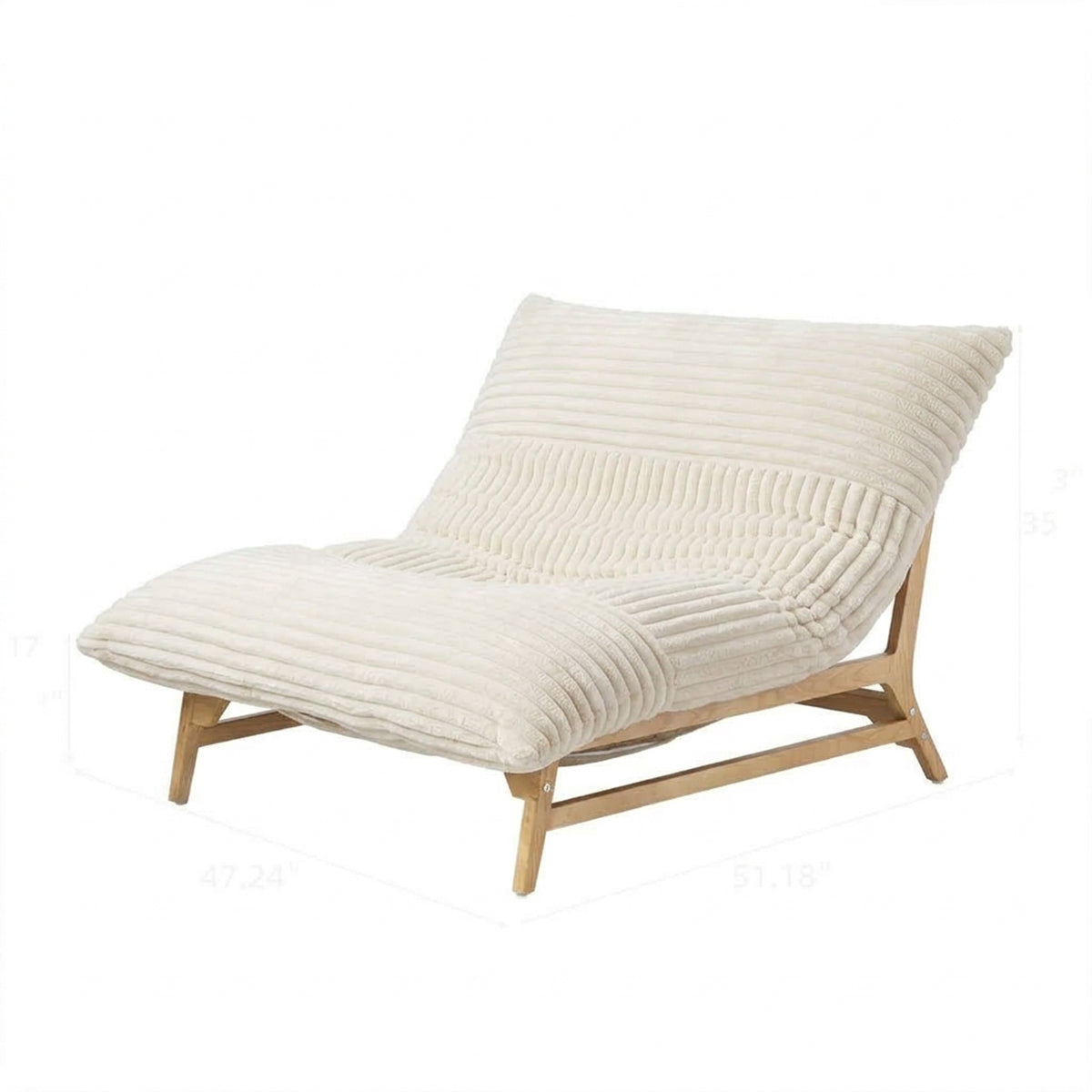 Sorvani Corduroy Sling Lounge Chair