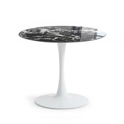 TLIP Round Sintered Stone Dining Table – Stylish, Durable and Perfect for Small Spaces