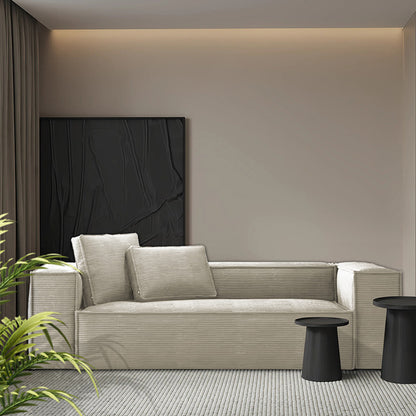 CUBE Sectional Sofa – Versatile 2m Straight & L-Shaped Sectional with Compressed Packaging