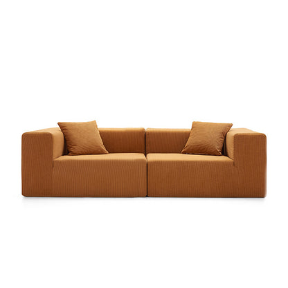 TOFU Compression Sectional Sofa – Flexible 2.2m or 2.6m Straight Sofa with Easy Assembly