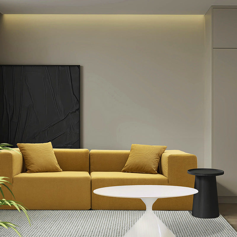 TOFU modular sofa in a modern Toronto living room setting with minimalist decor and soft ambient lighting.
