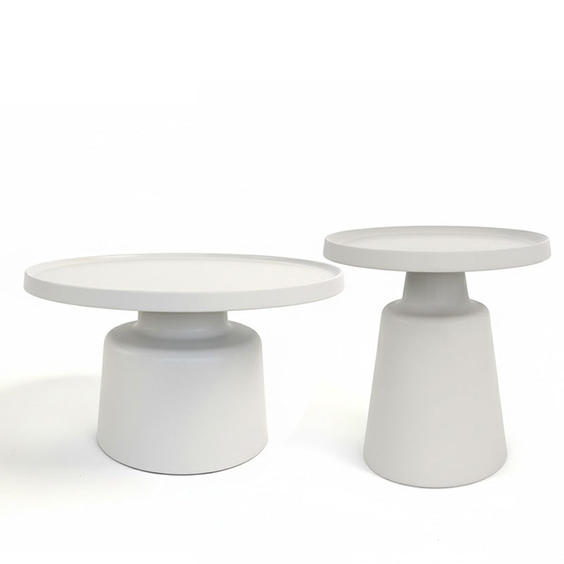 CHESSERA Coffee & Side Table Set – Metal Finish