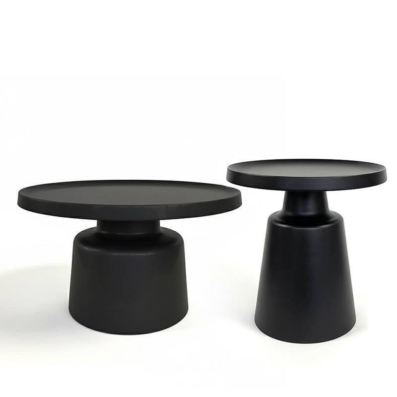 CHESSERA Coffee & Side Table Set – Metal Finish