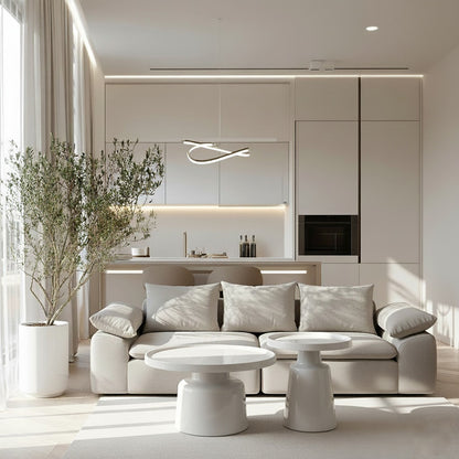 CHESSERA Coffee & Side Table Set – Metal Finish