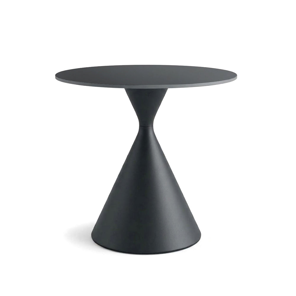 SANKOK Sintered Stone Round Coffee & Side Table | Modern Pedestal Base
