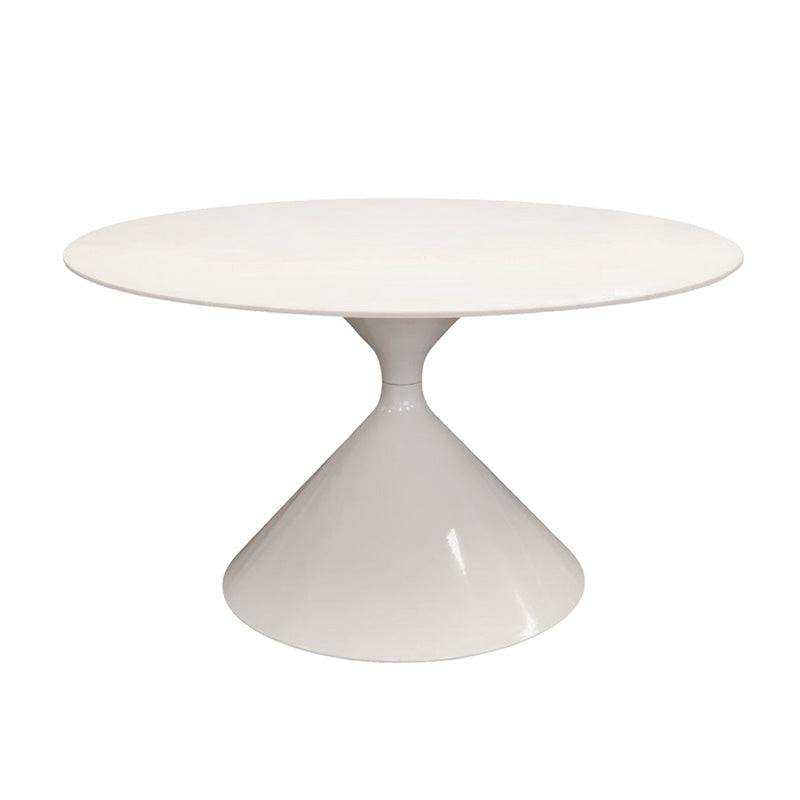 SANKOK Sintered Stone Round Coffee & Side Table | Modern Pedestal Base