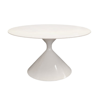 SANKOK Sintered Stone Round Coffee & Side Table | Modern Pedestal Base