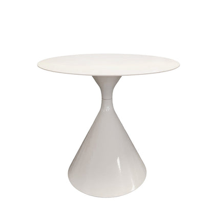SANKOK Sintered Stone Round Coffee & Side Table | Modern Pedestal Base
