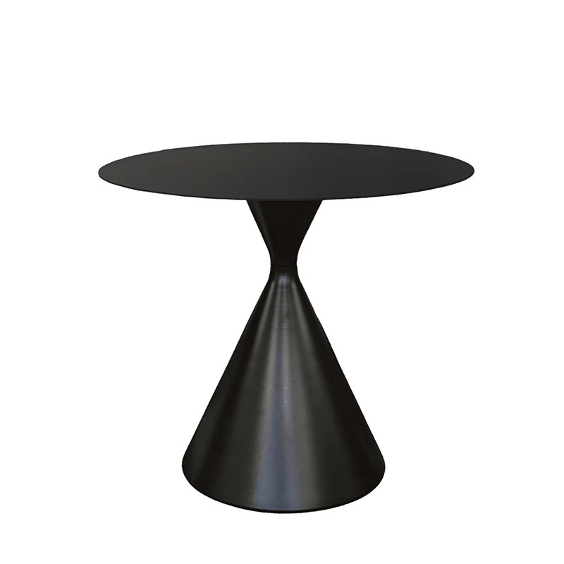 SANKOK Sintered Stone Round Coffee & Side Table | Modern Pedestal Base