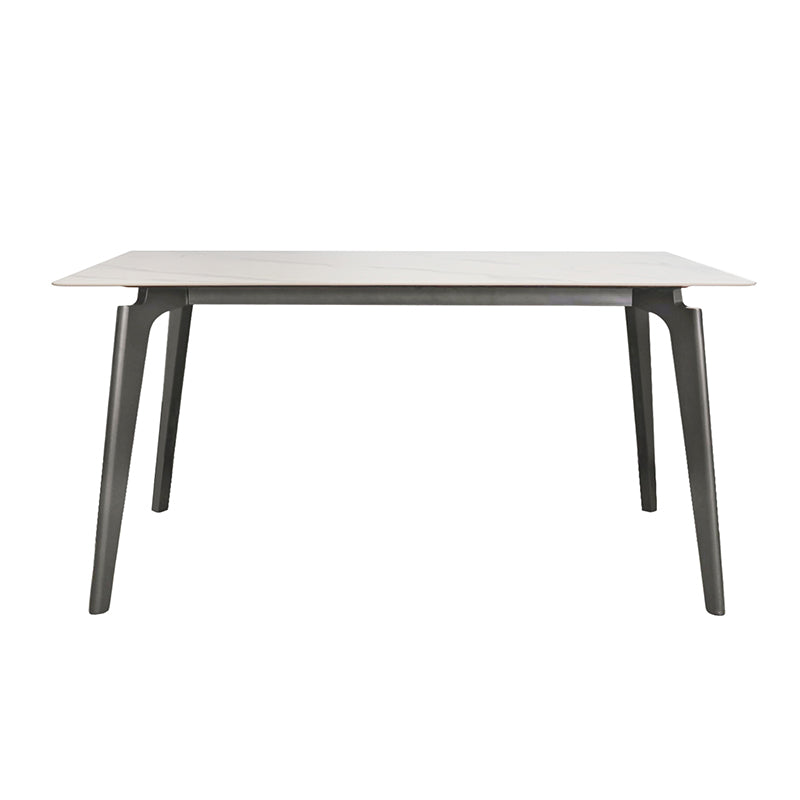 BESI Modern Sintered Stone Dining Table – Unique Metal Legs, Durable and Stylish