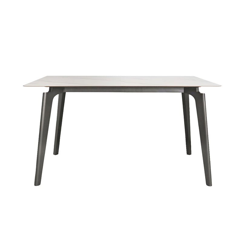 BESI Modern Sintered Stone Dining Table – Unique Metal Legs, Durable and Stylish