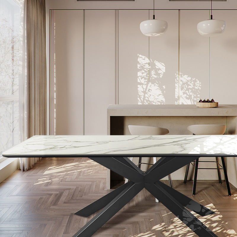 MI Modern Minimalist Luxury Sintered Stone Dining Table