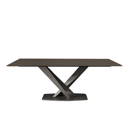 OX Modern Minimalist Luxury Sintered Stone Dining Table