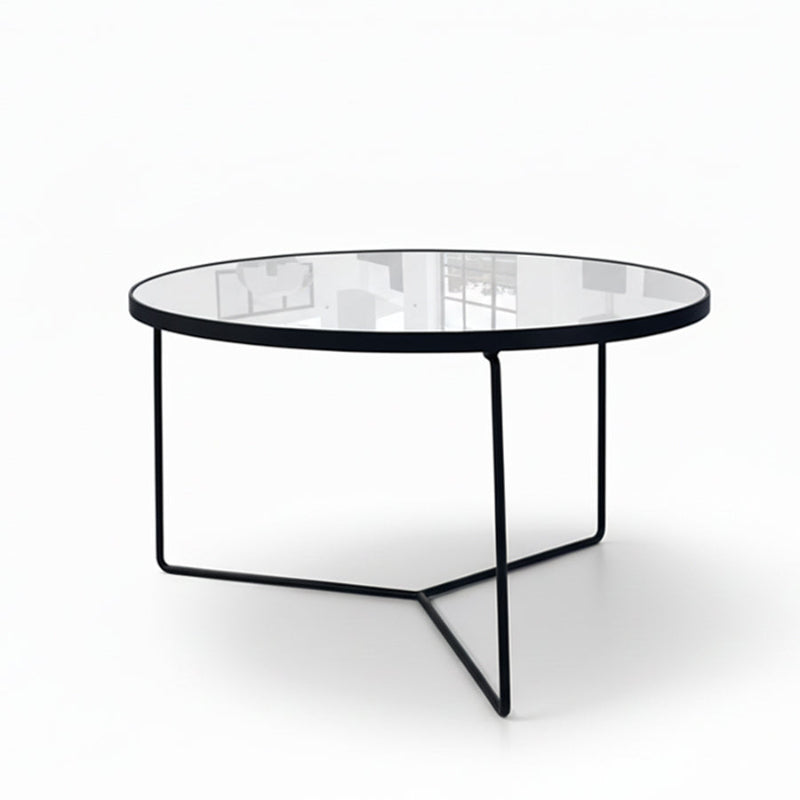 KRON Nested Coffee Table Set – Modern Minimalist Glass & Metal