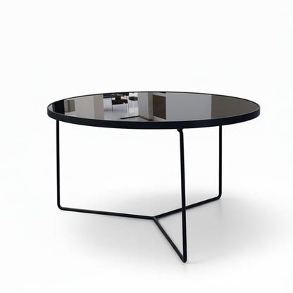 KRON Nested Coffee Table Set – Modern Minimalist Glass & Metal
