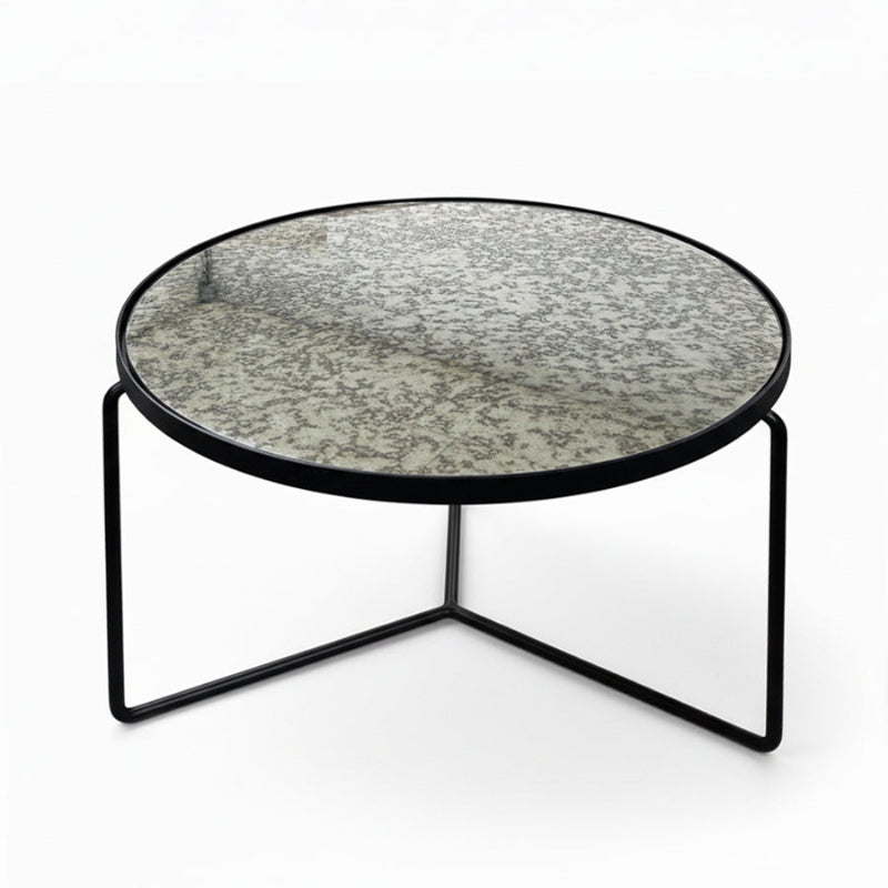 KRON Nested Coffee Table Set – Modern Minimalist Glass & Metal