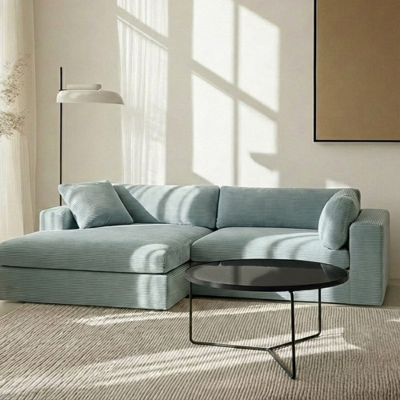 KRON Nested Coffee Table Set – Modern Minimalist Glass & Metal