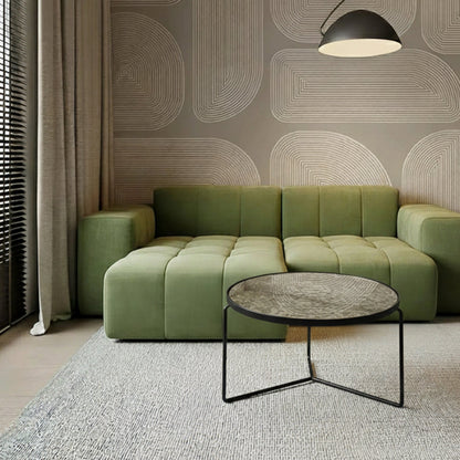 KRON Nested Coffee Table Set – Modern Minimalist Glass & Metal